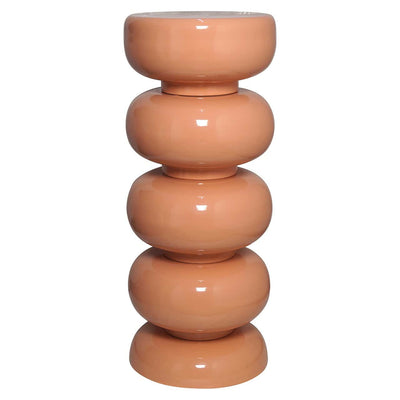 Richmond Interiors Jari Ripple Blush Pink Column Side Table