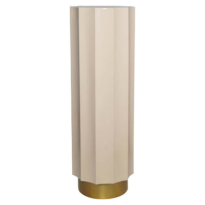 Richmond Interiors Isabelle Gold & Beige Column Side Table
