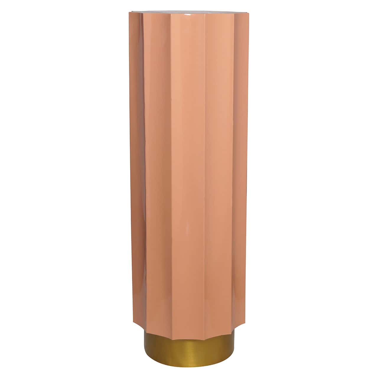 Richmond Interiors Isabelle Gold & Blush Pink Column Side Table