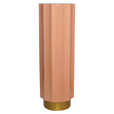 Richmond Interiors Isabelle Gold & Blush Pink Column Side Table