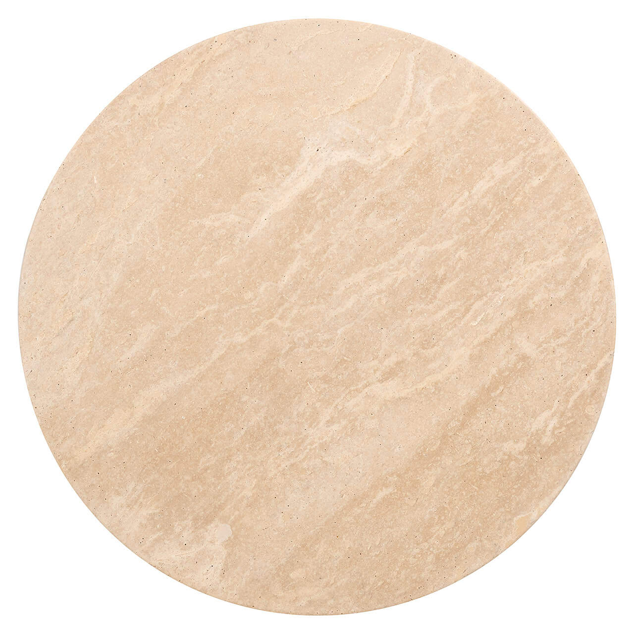 Richmond Interiors Biltmore Italian Travertine Beige Side Table
