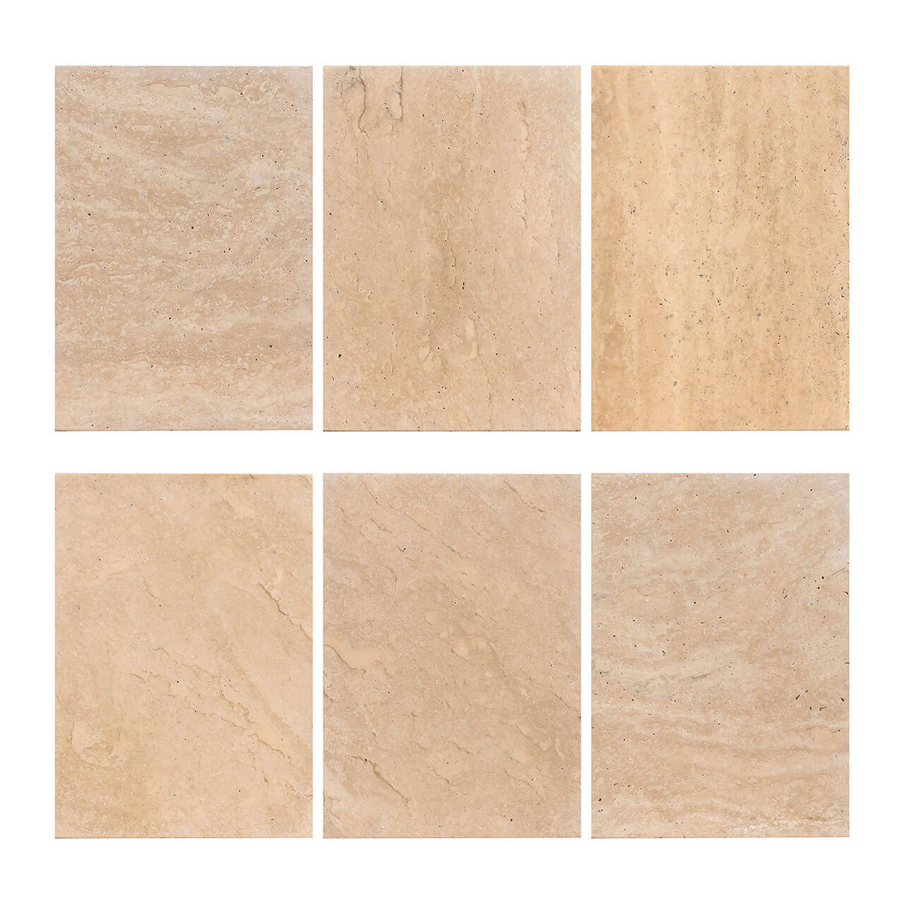 Richmond Interiors Biltmore Italian Travertine Beige Side Table