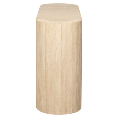 Richmond Interiors Biltmore Italian Travertine Beige Console Table