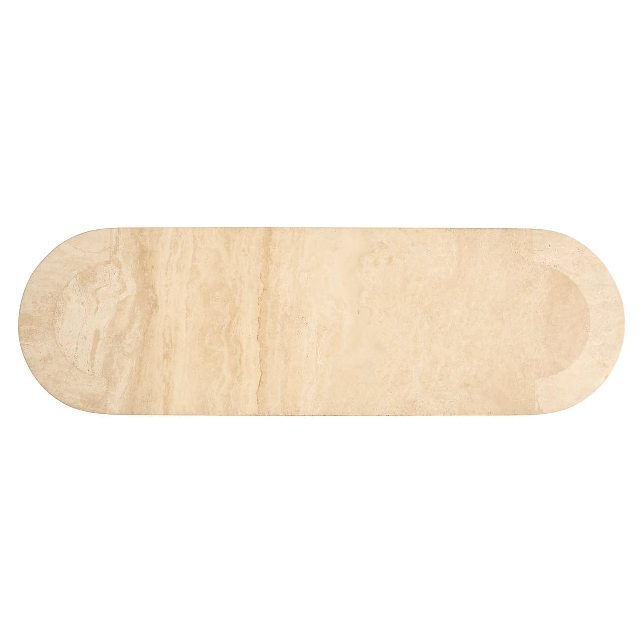 Richmond Interiors Biltmore Italian Travertine Beige Console Table