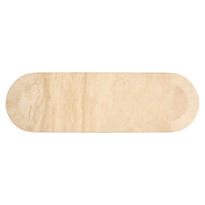 Richmond Interiors Biltmore Italian Travertine Beige Console Table