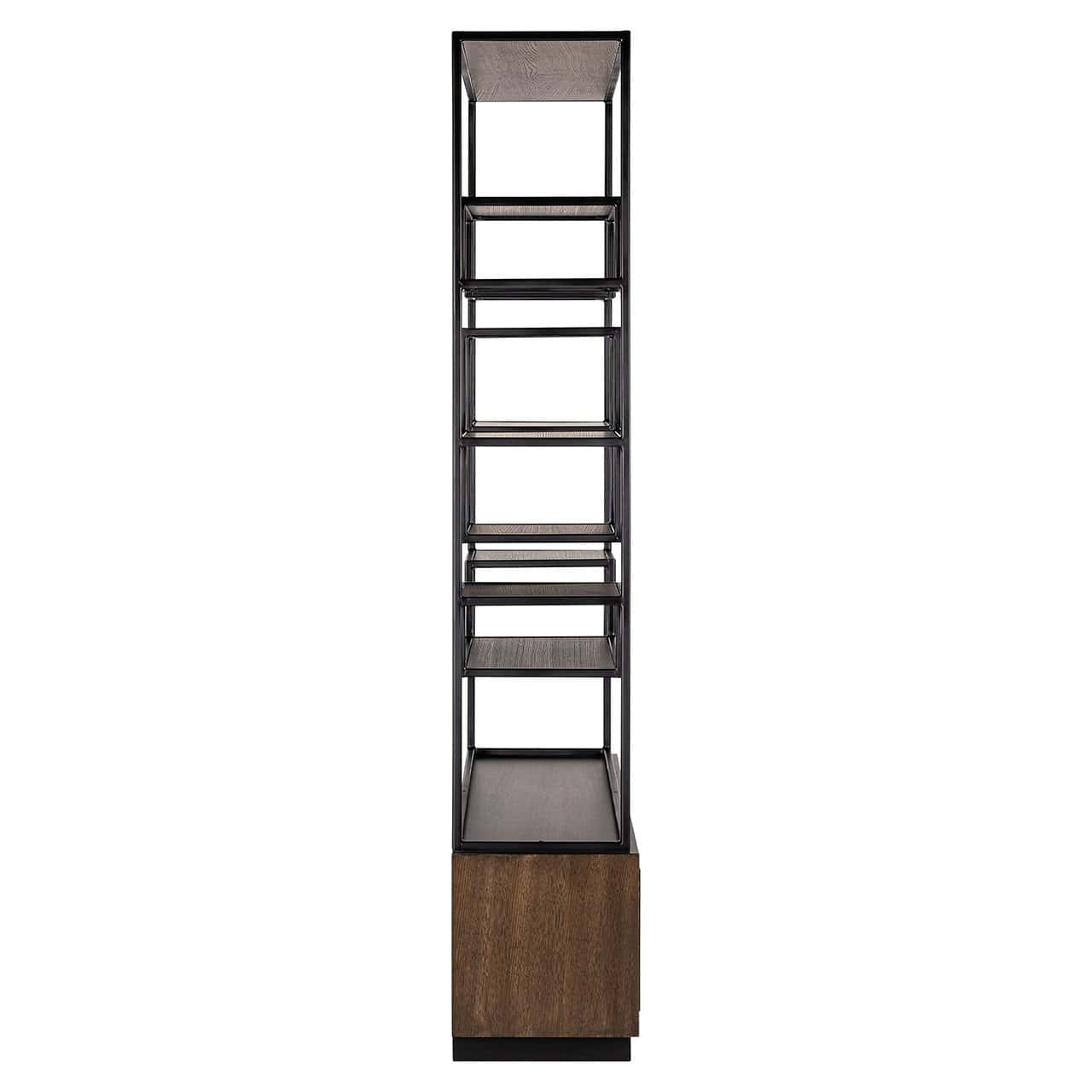 Richmond Interiors Bonvoy Walnut Brown Oak Wood Display Unit