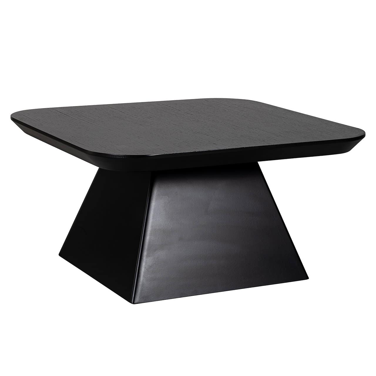 Richmond Interiors Bonvoy Black Oak Wood Square Coffee Table