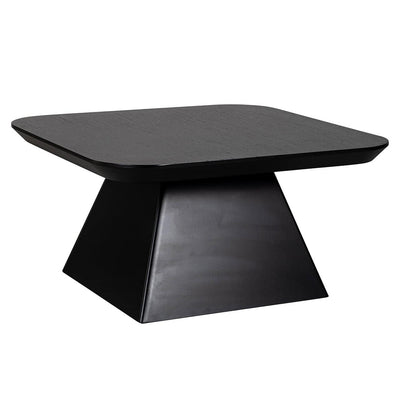 Richmond Interiors Bonvoy Black Oak Wood Square Coffee Table
