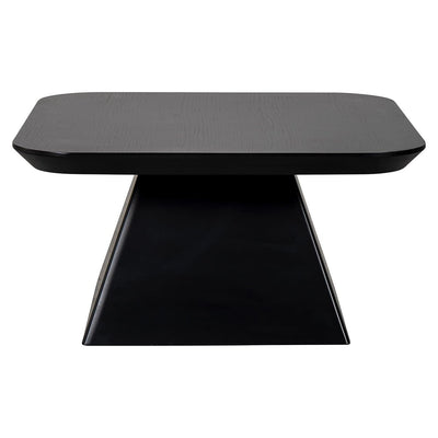 Richmond Interiors Bonvoy Black Oak Wood Square Coffee Table