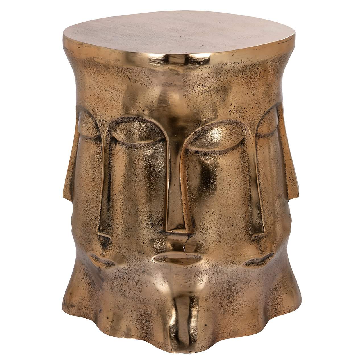 Richmond Interiors Hedron Bronze Face Round Side Table