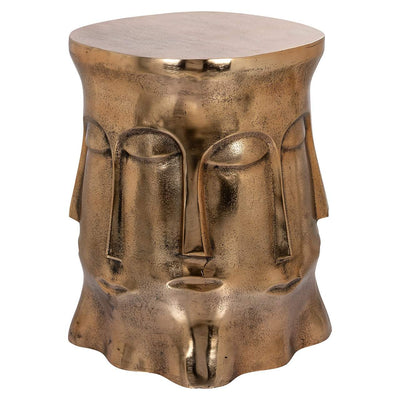 Richmond Interiors Hedron Bronze Face Round Side Table