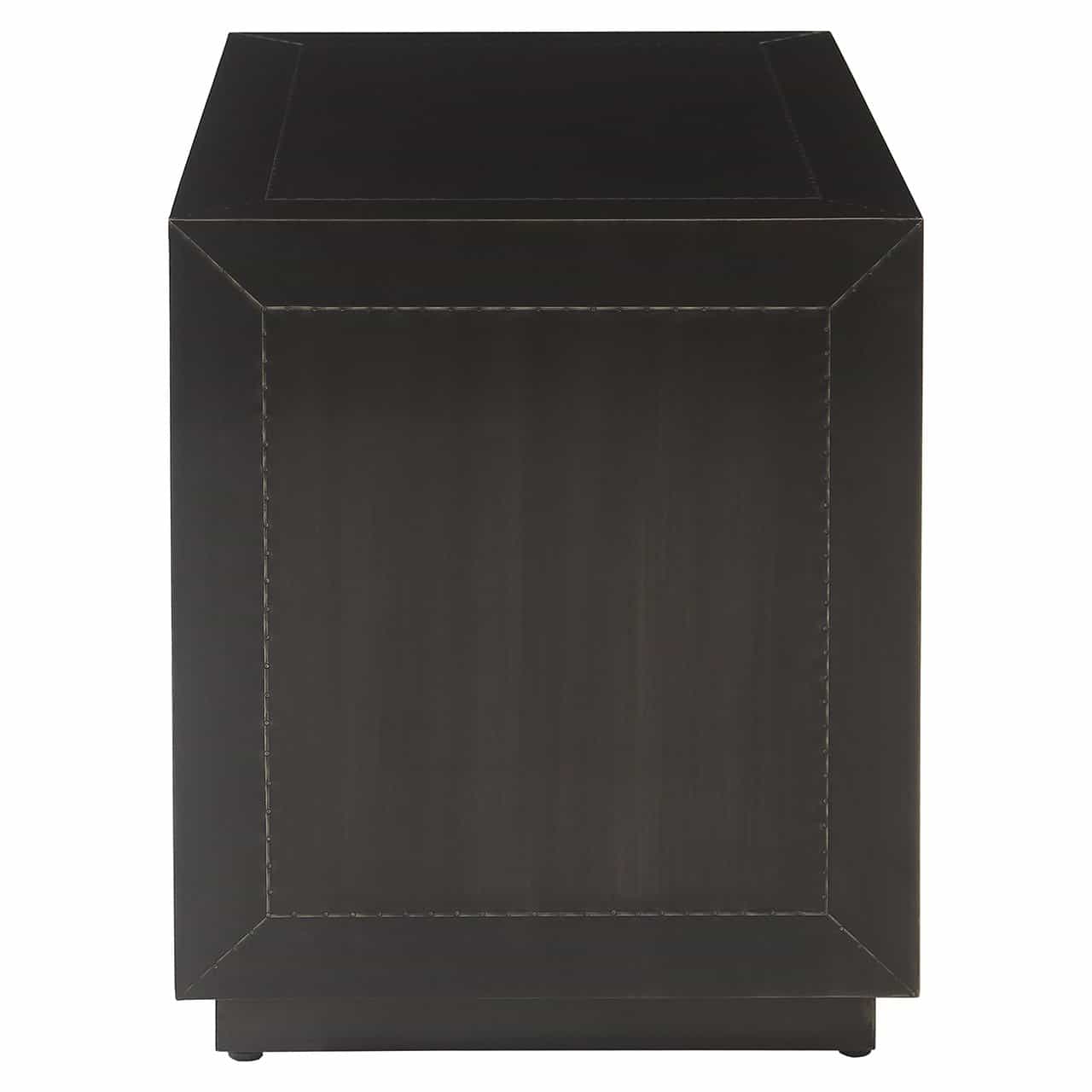 Richmond Interiors Dante Bronze Bedside Table | 2 Drawers