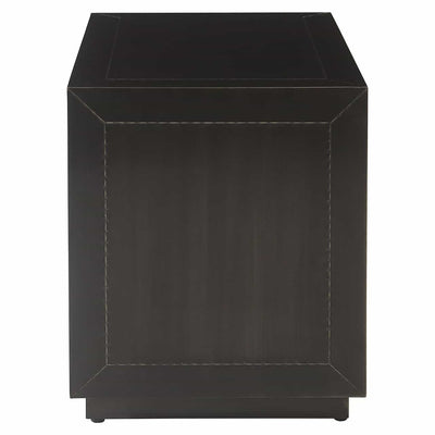 Richmond Interiors Dante Bronze Bedside Table | 2 Drawers