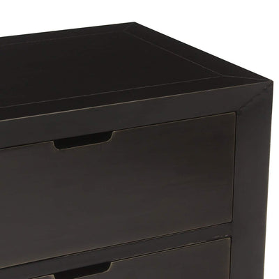 Richmond Interiors Dante Bronze Bedside Table | 2 Drawers