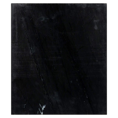 Richmond Interiors Les Arcs Brushed Gold & Black Marble Bedside Table