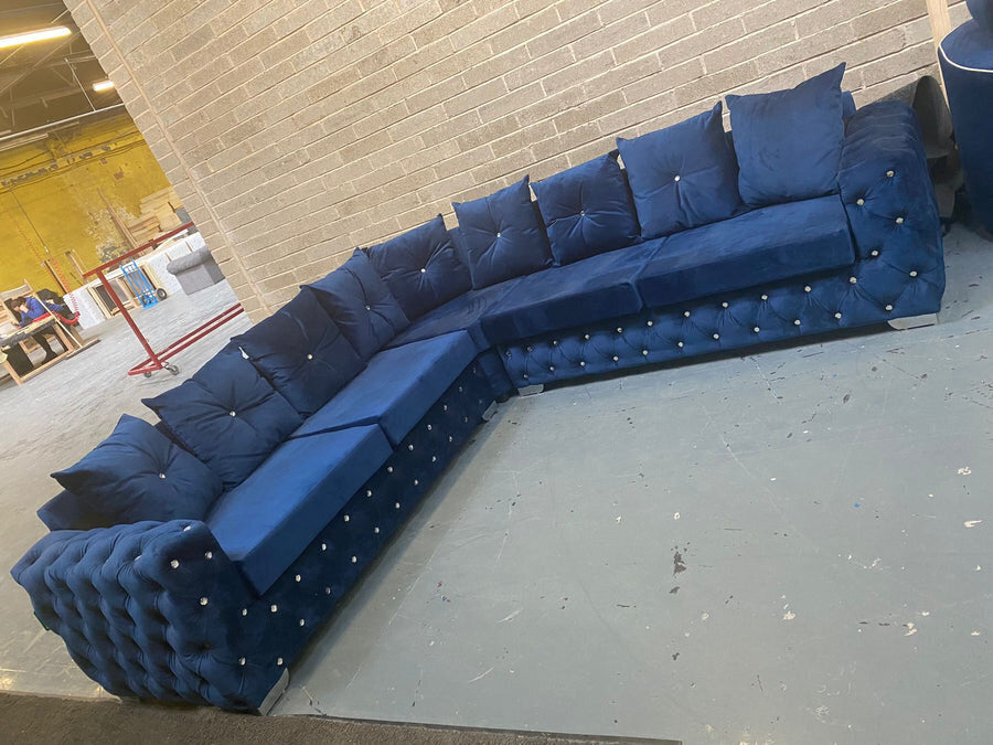 Aston Plush Velvet Sofa Range Collection, 3 Seater, 2 Seater, Corner Sofa