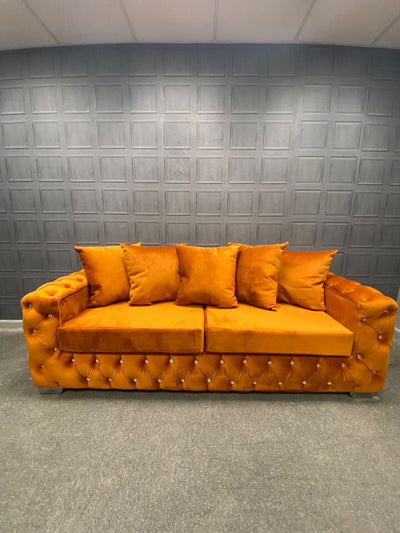 Aston Plush Velvet Sofa Range Collection, 3 Seater, 2 Seater, Corner Sofa