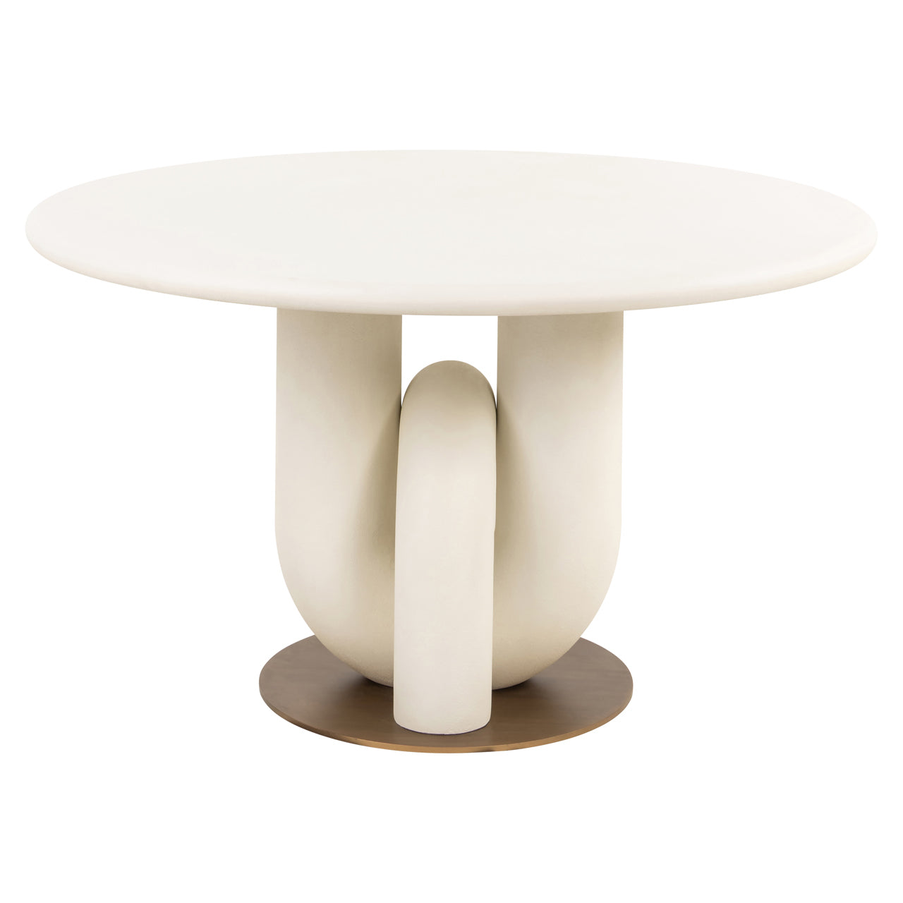 Richmond Interiors Winslow Round 135cm White Dining Table