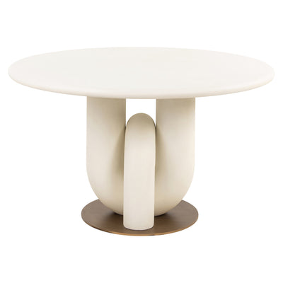Richmond Interiors Winslow Round 135cm White Dining Table