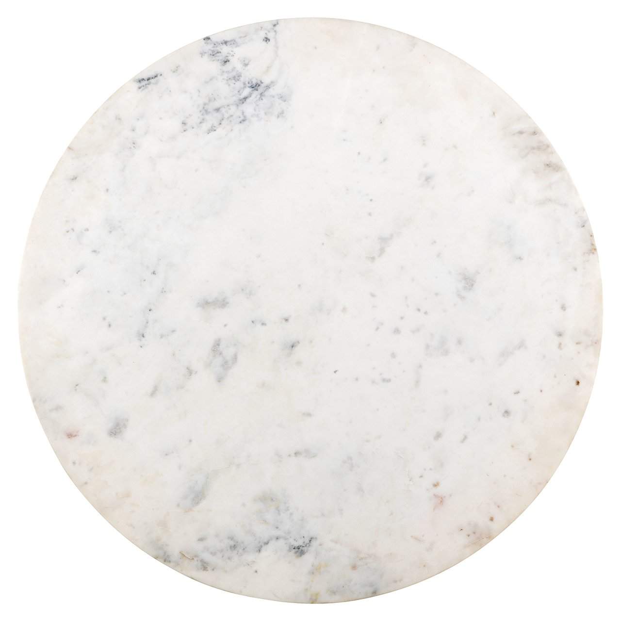 Richmond Interiors Jagger White Marble Round Bistro Bar Table