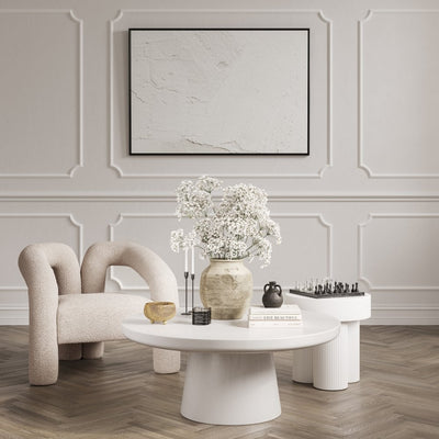 Manhattan Designs Freyja Buff Boucle Chair