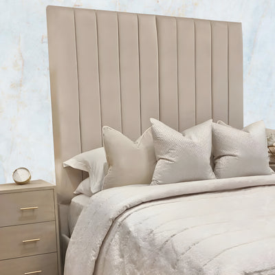 Camden Plush Velvet Luxury Panelled Bed