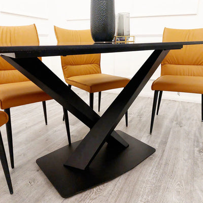 Apollo 160cm Black Ceramic Dining Table