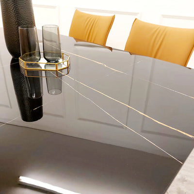 Apollo 160cm Black Ceramic Dining Table