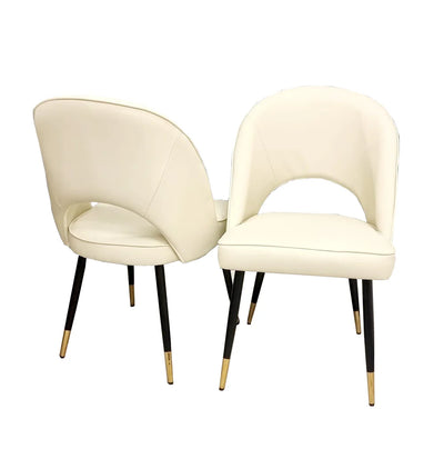 Astra Cream PU Leather Dining Chair