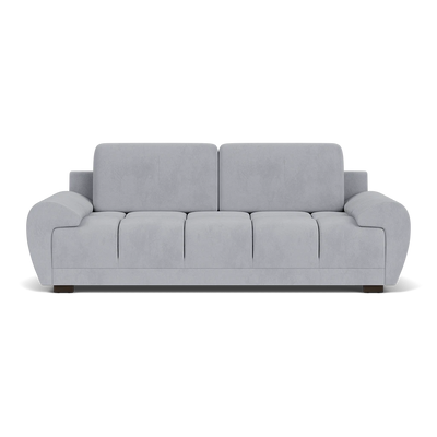 Zara Bubble Grey Plush Velvet 3 Seater Sofa