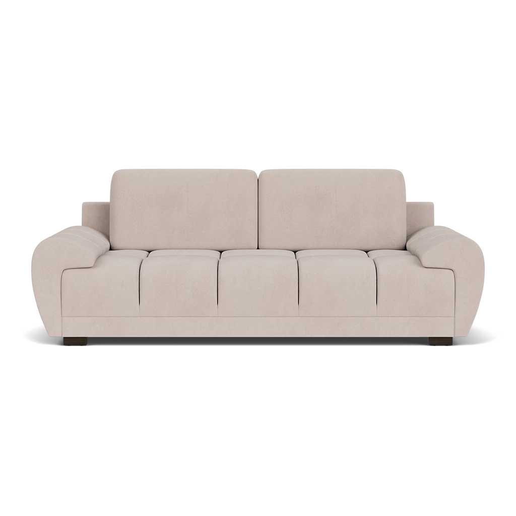 Zara Bubble Mocha Plush Velvet 3 Seater Sofa