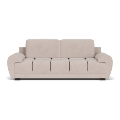 Zara Bubble Mocha Plush Velvet 3 Seater Sofa