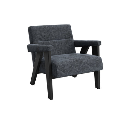 Manhattan Designs Abel Coal and Black Accent Chair