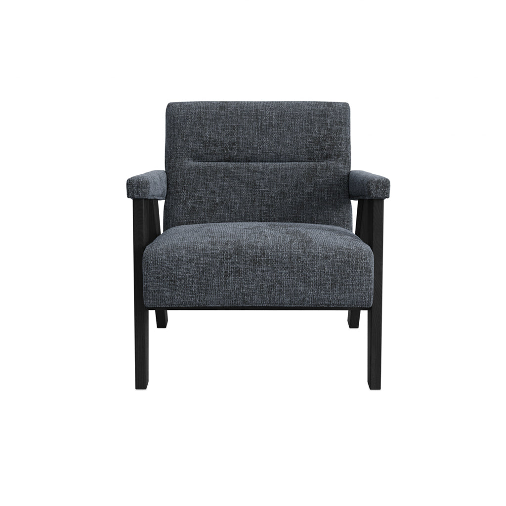 Manhattan Designs Abel Coal and Black Accent Chair