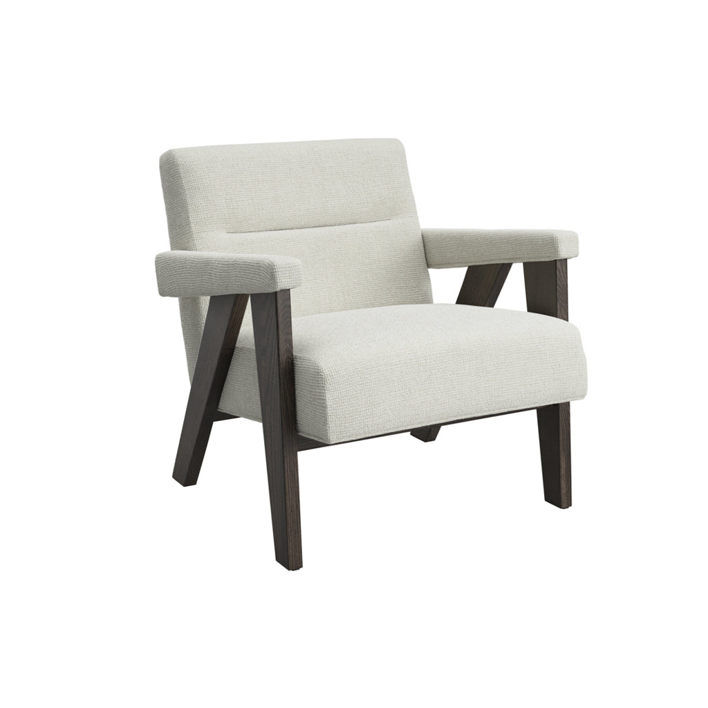 Manhattan Designs Abel Milk and Chocolate Accent Chair