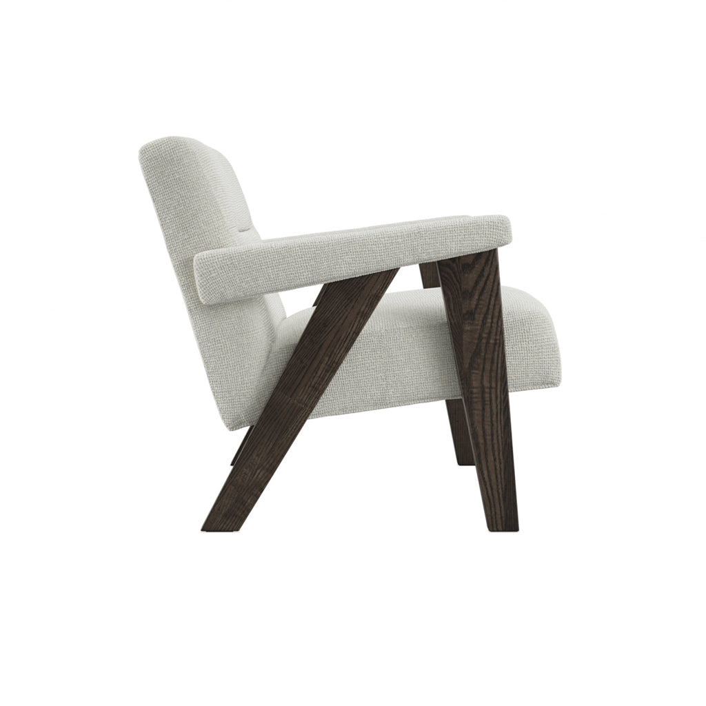 Manhattan Designs Abel Milk and Chocolate Accent Chair