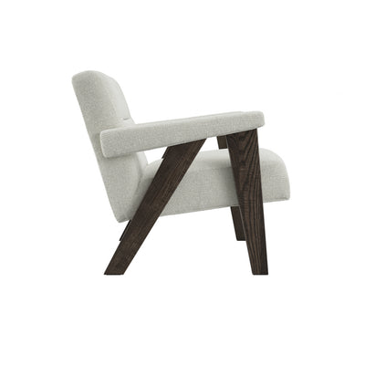 Manhattan Designs Abel Milk and Chocolate Accent Chair