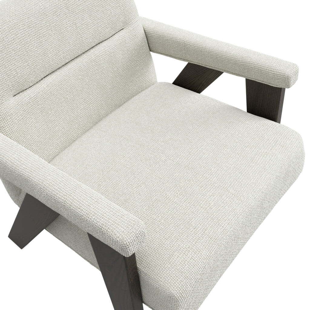 Manhattan Designs Abel Milk and Chocolate Accent Chair