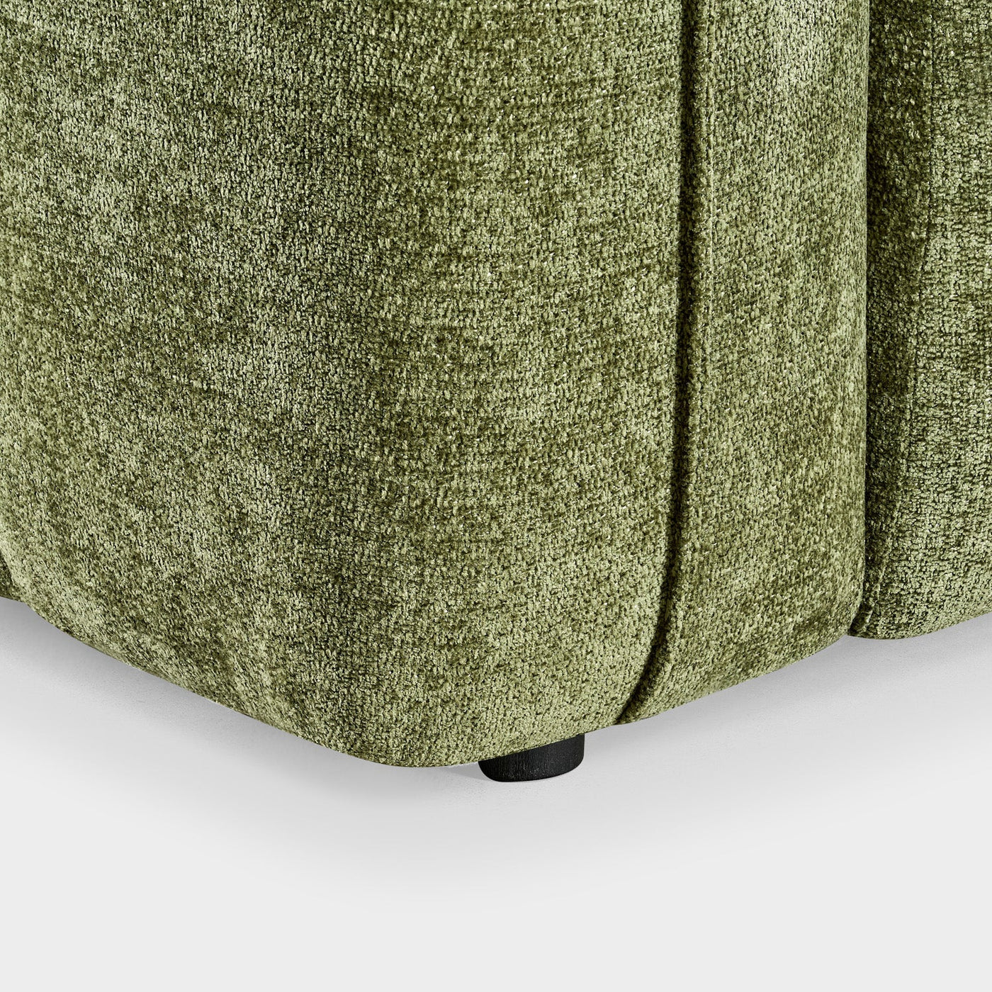 Venice Bubble Boucle Olive Green Fabric 2 Seater Sofa