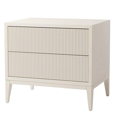Amur RV Astley White Finish Wide Bedside Table
