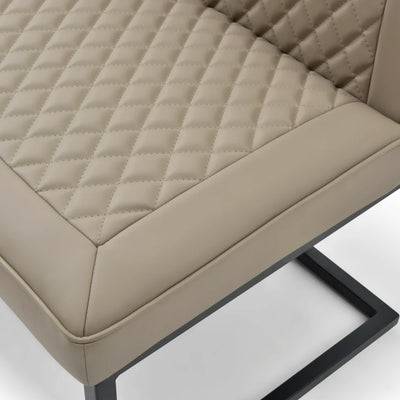 Nova Corner Leather Sand Taupe Bench Set - Left Hand Facing