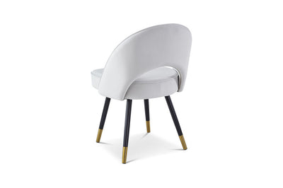 Berkeley Designs Hoxton Dining Chair in Cream Velvet – Set of 2