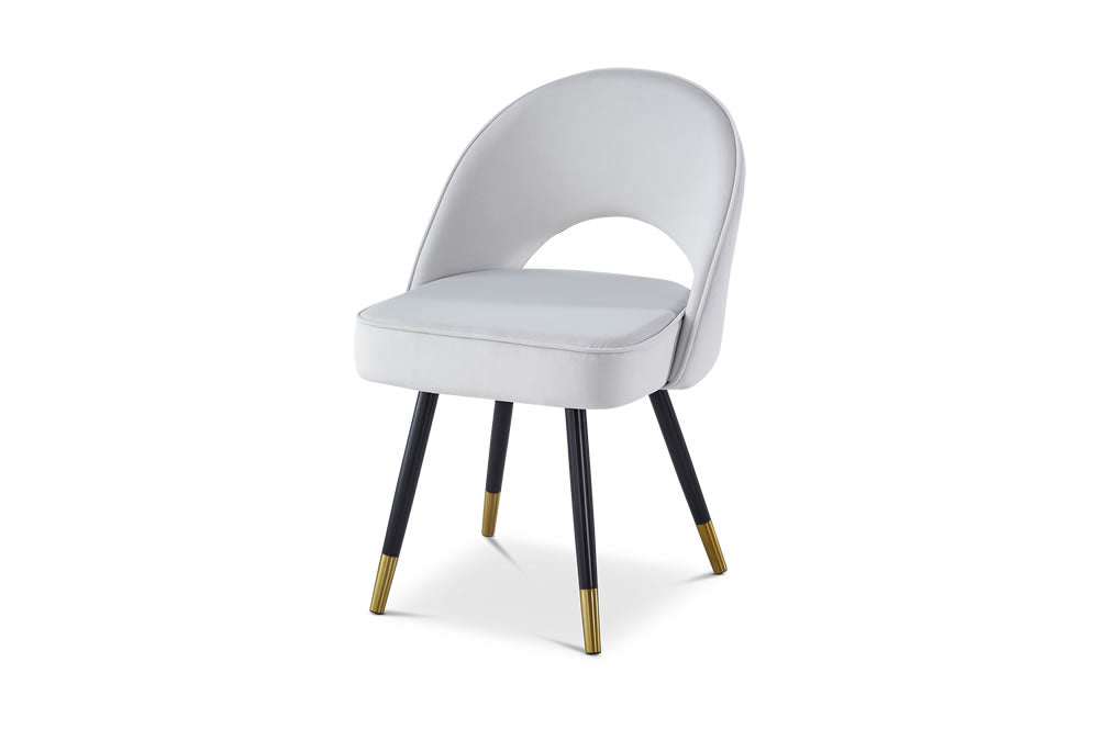 Berkeley Designs Hoxton Dining Chair in Cream Velvet – Set of 2