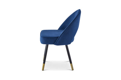 Berkeley Designs Hoxton Dining Chair in Blue Velvet – Set of 2