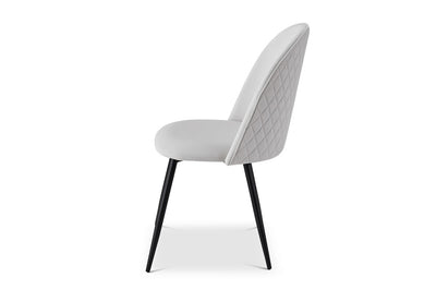 Berkeley Designs Soho Dining Chair in Cream Velvet – Set of 2
