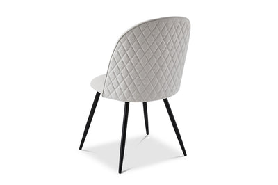 Berkeley Designs Soho Dining Chair in Cream Velvet – Set of 2