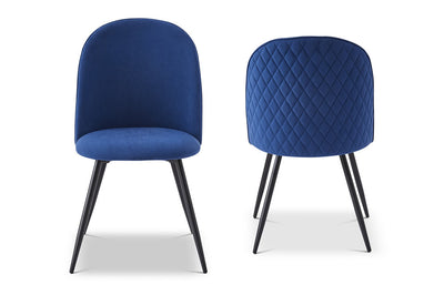 Berkeley Designs Soho Dining Chair in Blue Velvet – Set of 2