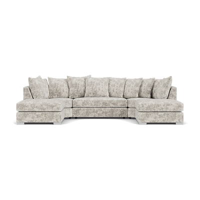 Bishop Scatterback Sofa Truffle Fabric U Shape Corner Sofa