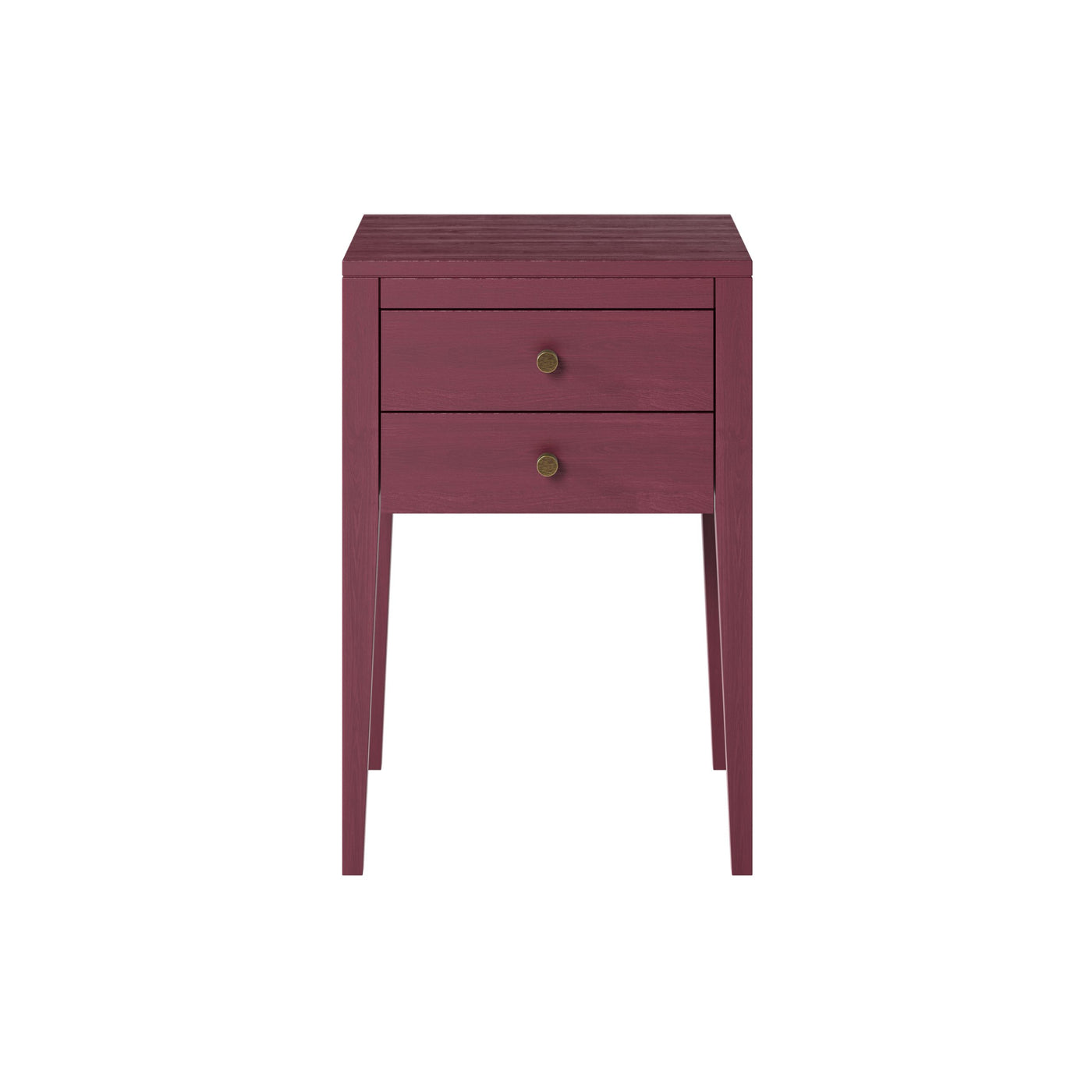 Radford Bedside - 2 Drawer - Red by D.I. Designs