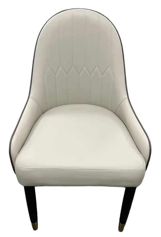Bentley Stone Two Tone PU Leather Dining Chair